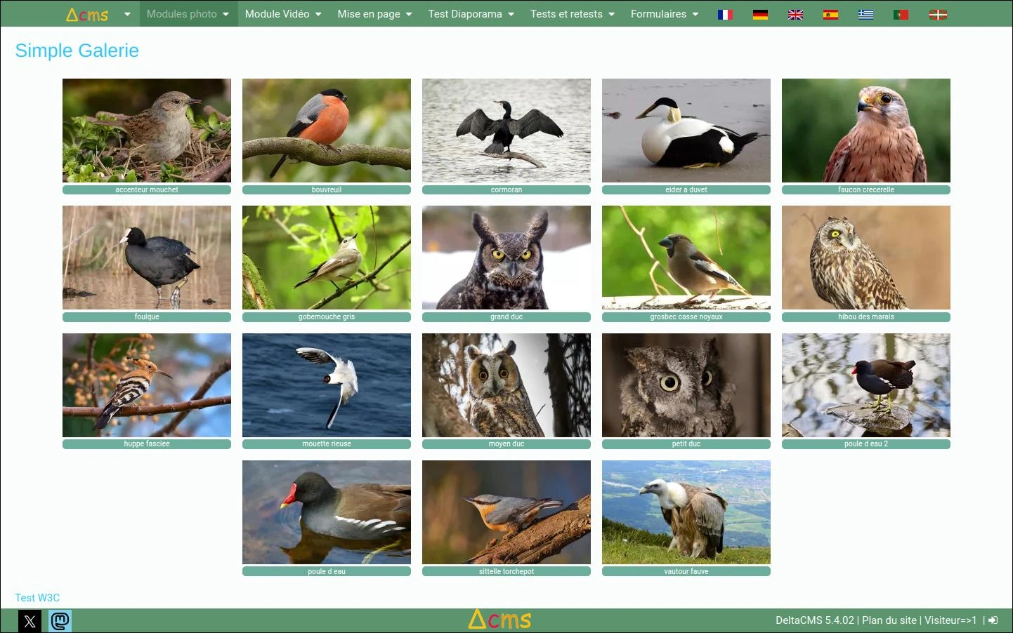 Simple galerie photo